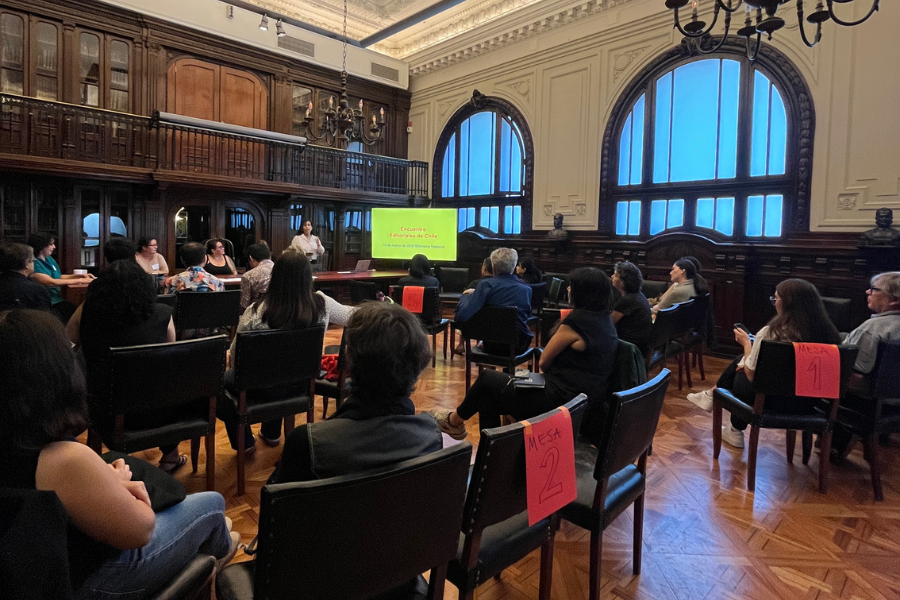 Jornada de trabajo en Biblioteca Nacional, Editoriales de Chile 2